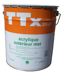 TTX Acrylique Extérieur Mat TTX Acrylique extérieur mat