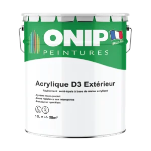 peinture revêtement semi épais acrylique D3 extérieur