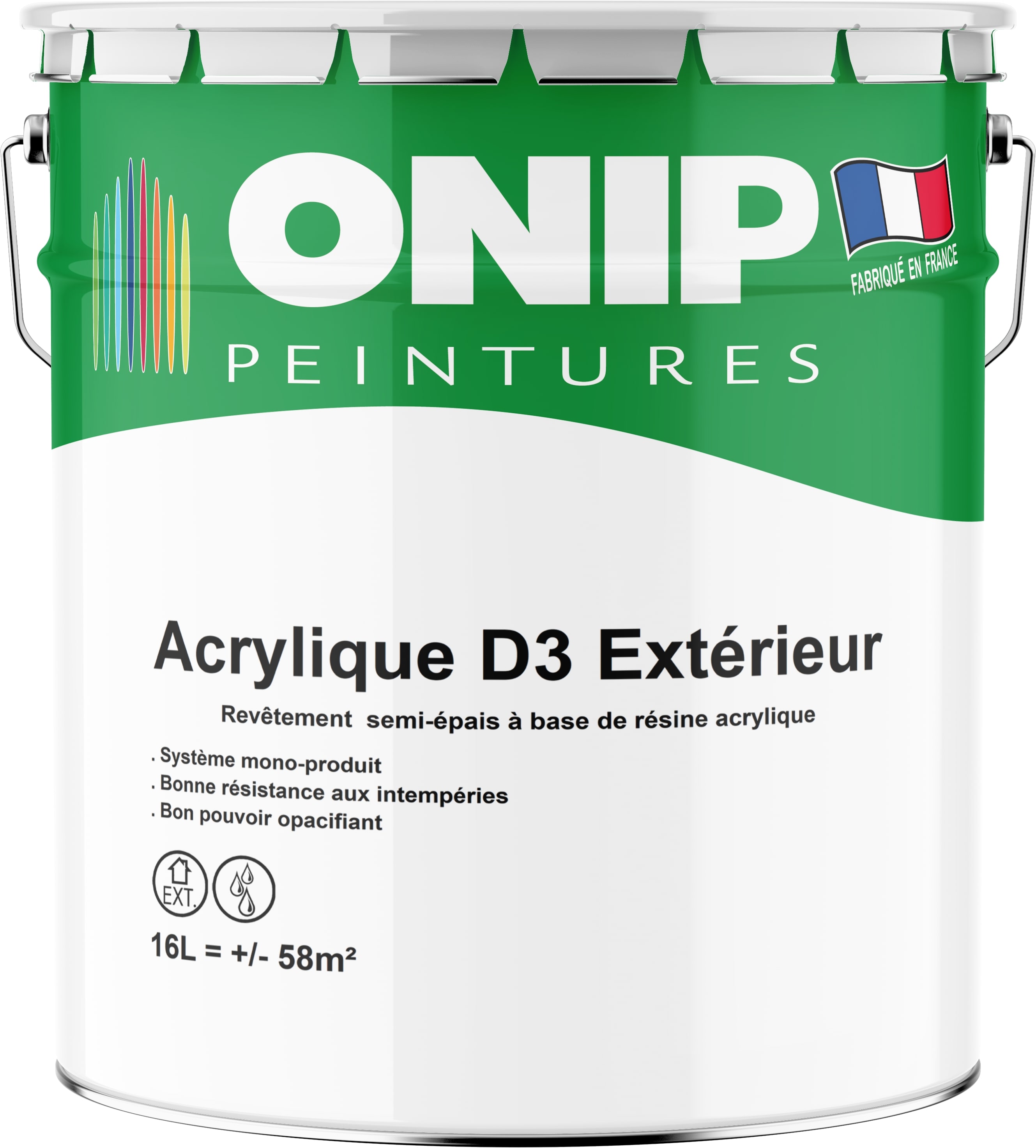 peinture revêtement semi épais acrylique D3 extérieur