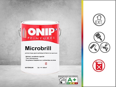 peinture finition brillante boiseries microbrill