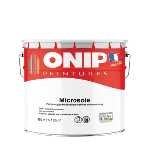 Peinture satinée microporeuse microsoie