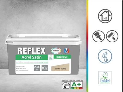 peinture de finition reflex acryl satin