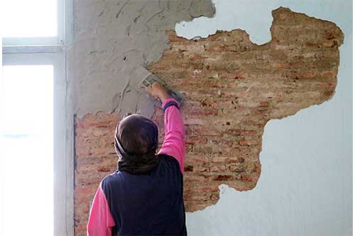 refaire la peinture d'un mur en mauvais état ONIP